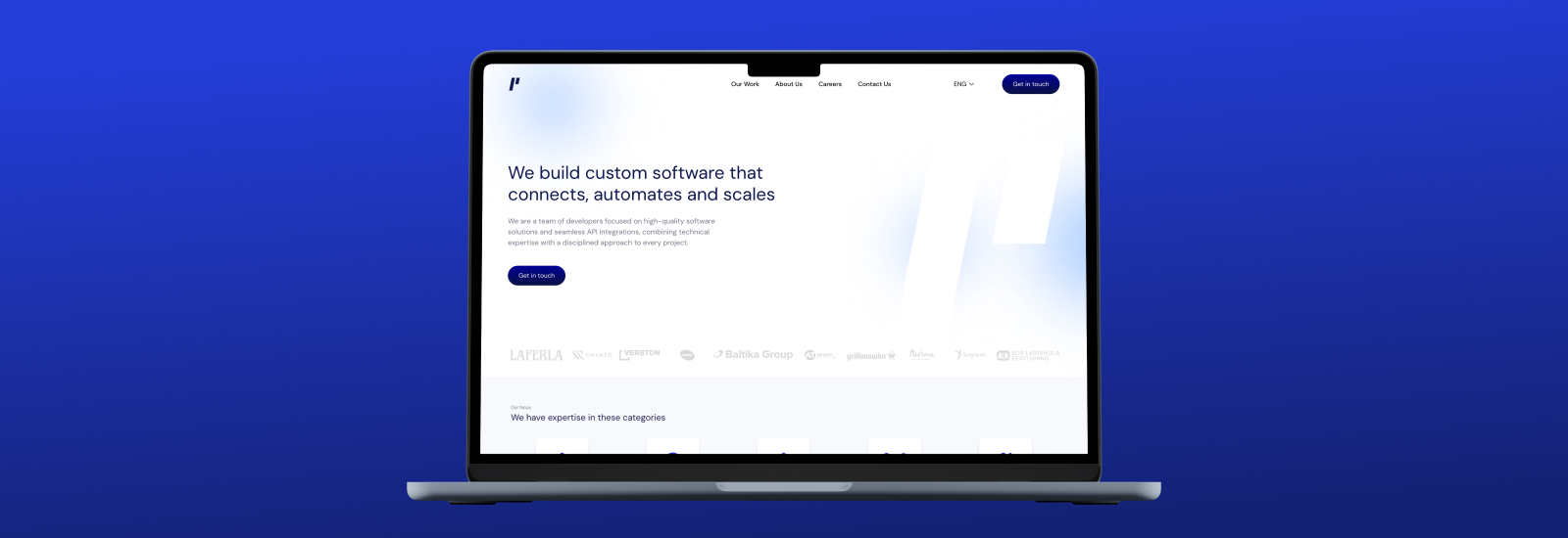 Uus koduleht, selgem fookus